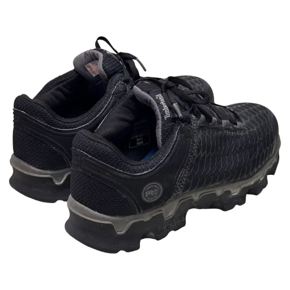 Timberland PRO A1B6U Powertrain Sport Mens 7.5M Alloy Toe Work Shoes Black